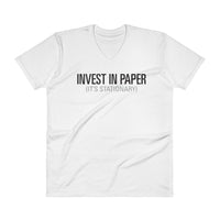 Invest in Paper – V-Neck T-Shirt